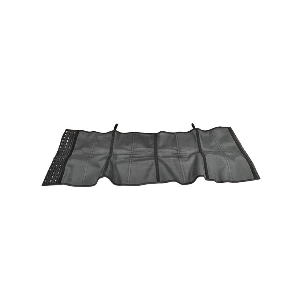 Black Waist Trainer Corset Belt For Women With Adjustable Hooks